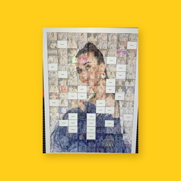 arriendo mural mosaico de fotos